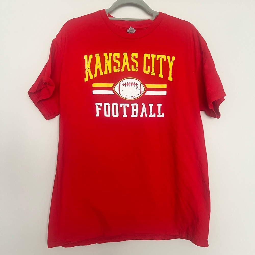 Kansas City Football Red T-Shirt men’s large